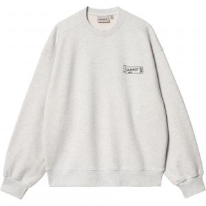 Толстовка с принтом Stamp Carhartt WIP, серый