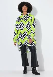Худи Angel of Style OVERSIZED, SCHACHMUSTER, Neon Green