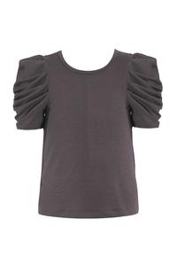 Топ с короткими рукавами для девочек Rushed Hannah Banana, цвет charcoal