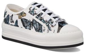 Прогулочные платформенные кроссовки Walk'n'Dior женские сине-белые