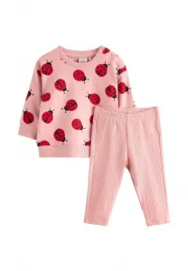 Толстовка с изображением жука и сердца. Lindex, Light Pink