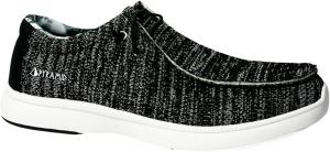 Мужские кеды Pyramid Path Lite Hey Bro без шнурков для боулинга - Легкая бесшовная конструкция, спортивная посадка, дышащий вязаный верх, универсальная подошва для скольжения, Midnight Static