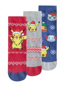 Next Носки в цвете горечавка, крапчатый серый, красный