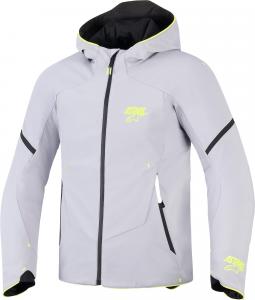 Водонепроницаемая текстильная мотоциклетная куртка Alpinestars aeroshel, Grey/Yellow
