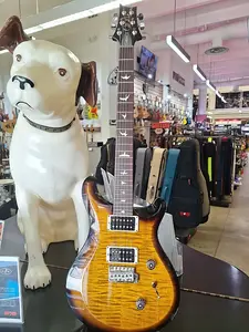 PRS S2 Custom 24 с узким профилем грифа Pattern Thin, 2023, Black Amber