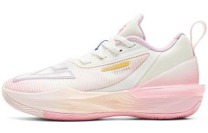 Баскетбольные кроссовки State Maximums Trigonometric 3.0 женские с низким верхом, кремово-белые, розовые, фиолетовые Peak