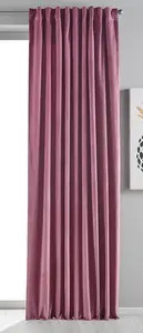 Плотная штора "Милано" бархатная, непрозрачная, тесьма-петля, карман на штанге, термолента, можно укоротить, античная роза, 1 шт., ВxШ 235x135 см, 20357 Astek