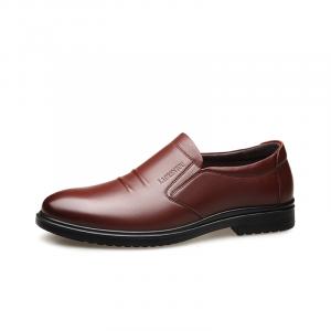 LAORENTOU Повседневные кожаные туфли мужские низкие коричневые и черные, цвет Brown