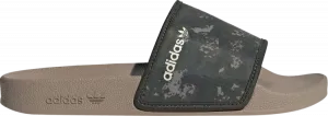 Кроссовки Adilette Slide 'Shadow Green Brown Camo', коричневый