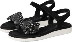 Сандалии Vaneli Elsbet, цвет Black Suede/Black/White Dots