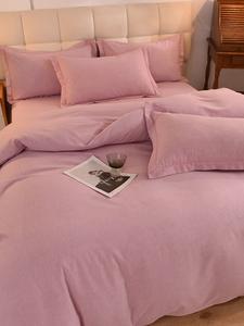 MIDO HOUSE Простыня 180x200 см, 4 предмета, цвет моренди пурпур