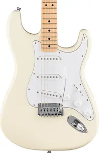 Fender Standard Stratocaster, гриф из клена, белая накладка, олимпийский белый