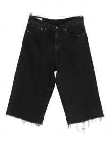 478 Мешковатые джинсовые шорты Capri с бахромой Levi's, черный