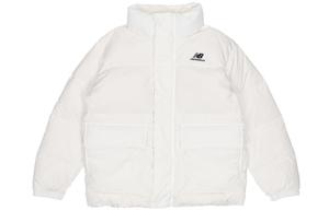 Пуховик унисекс цвета слоновой кости и белого цвета New Balance, белый