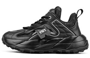 Коллекция Love Shadow. Противоскользящие износостойкие низкие кроссовки на платформе, легкие, массивные, унисекс Y6T, Black