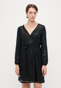 Платье ONLY Tall ONLANNI SEQUINS WRAP DRESS , Black /Black