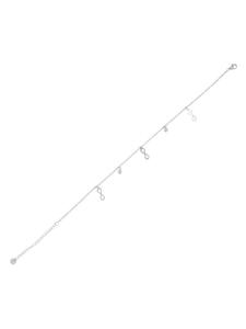 Adeliás Женский кулон - кулон в виде символа бесконечности из нержавеющей стали серебристого цвета