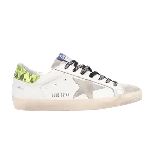 Кроссовки Golden Goose Golden Goose Superstar 'White Green Python', белый