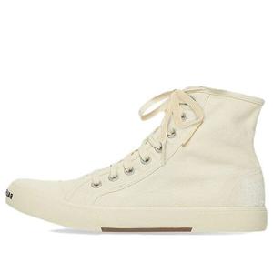Кроссовки paris high top sneakers 'white destroyed cotton and white sole' Balenciaga, белый