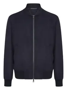 Бомбер на молнии Low Brand, синий