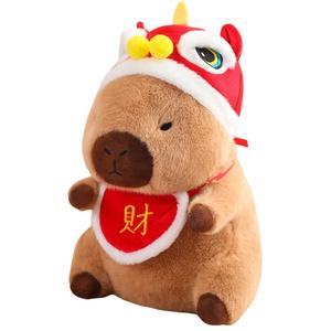 Рождественская тематическая капибара и капибара плюшевые игрушки плюшевая кукла высота 20см/30см/40см длина 20см Mise