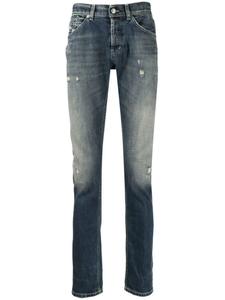 DONDUP узкие джинсы с эффектом потертости, синий