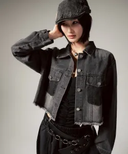 Mitsuki/mitsuki/укороченная джинсовая куртка Royal Flash, цвет Black