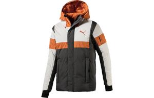 Пуховик мужской лаймово-серый Puma, серый