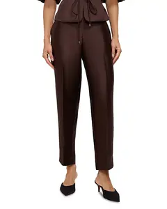 Атласные брюки «Плющ» Phase Eight, коричневый