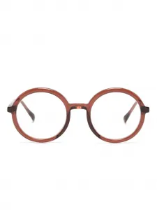 Очки Teema в круглой оправе Mykita, коричневый
