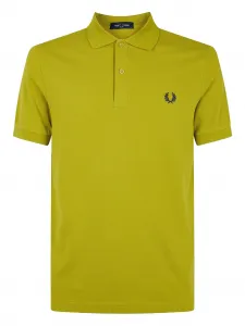 Поло с вышитым логотипом Fred Perry, желтый