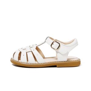 Противоскользящие и дышащие детские сандалии Snoffy, кремовый/белый