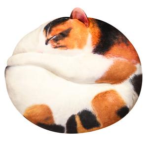 Котята круглые и свернувшиеся плюшевые куклы высота 45см BONMCHE