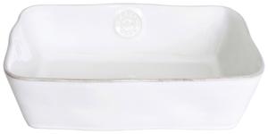 Блюдо Costa Nova, 26x19x7 см, белый глянцевый