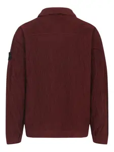 Рубашка из вельвета с накладными карманами Stone Island, красный