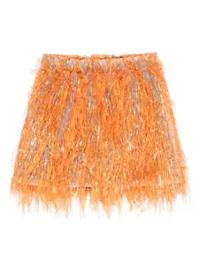 Юбка с бахромой Douuod Kids, серый