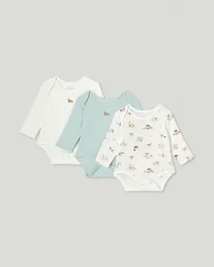 Набор из 3 боди для девочки "Фантазия" Cotton Juice, многоцветный