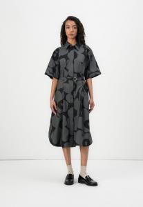 Платье Marimekko UNIKKO DRESS, Black/Dark Grey/Black