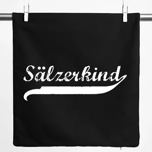 Наволочка Hellweg Printing Company Sälzerkind, винтажный подарок, 40x40 см, черный хлопок, Sälzerkind, подарок Hellweg Druckerei