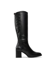 Сапоги Tommy Hilfiger Long Boot Mid Wrapped Lthr Heel FW0FW08099, черный