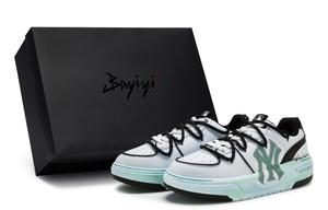 MLB Чанки лайнер 811 мануфактура хартбит фриквенси грин специальная коробка для обуви лоу-топ скейтборд кроссовки унисекс сине-черный - сине-черный, цвет Cyan Black