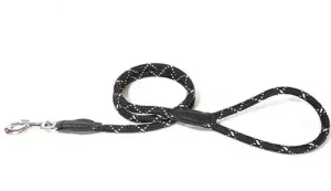 Круглый нейлоновый круглый светоотражающий поводок Julius K9 Rogz черного цвета 1,2 м х 1 см Julius K9, цвет черный