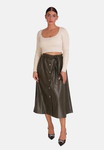Юбка А-силуэта Elara, хаки