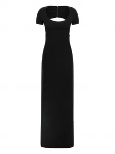 Платье макси с вырезами DSQUARED2, черный