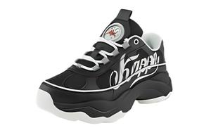 Массивные кеды унисекс с низким верхом черного/белого цвета Kappa