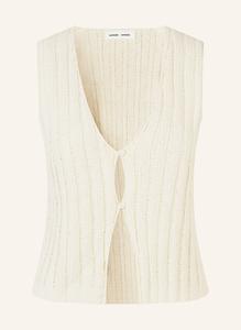 Вязаный топ Салоу Samsøe Samsøe, белый