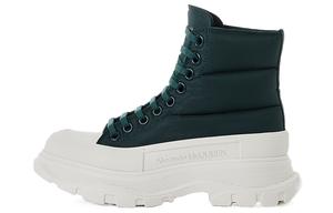 Футболка Tread Slick на шнуровке с амортизацией женская Alexander McQueen, белый зеленый