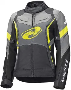 Женская текстильная мотоциклетная куртка Held Baxley Top, black/neon yellow