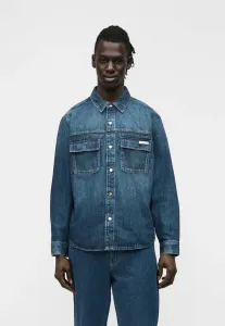 Рубашка-Куртка в стиле милитари, джинсовая куртка Calvin Klein Jeans, Deep Current