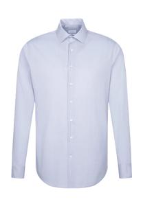 Рубашка деловая, приталенного кроя, воротник Кент, мужская Seidensticker, цвет 10 10 Hellblau